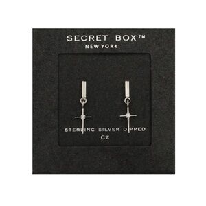 Bar Cross Earrings